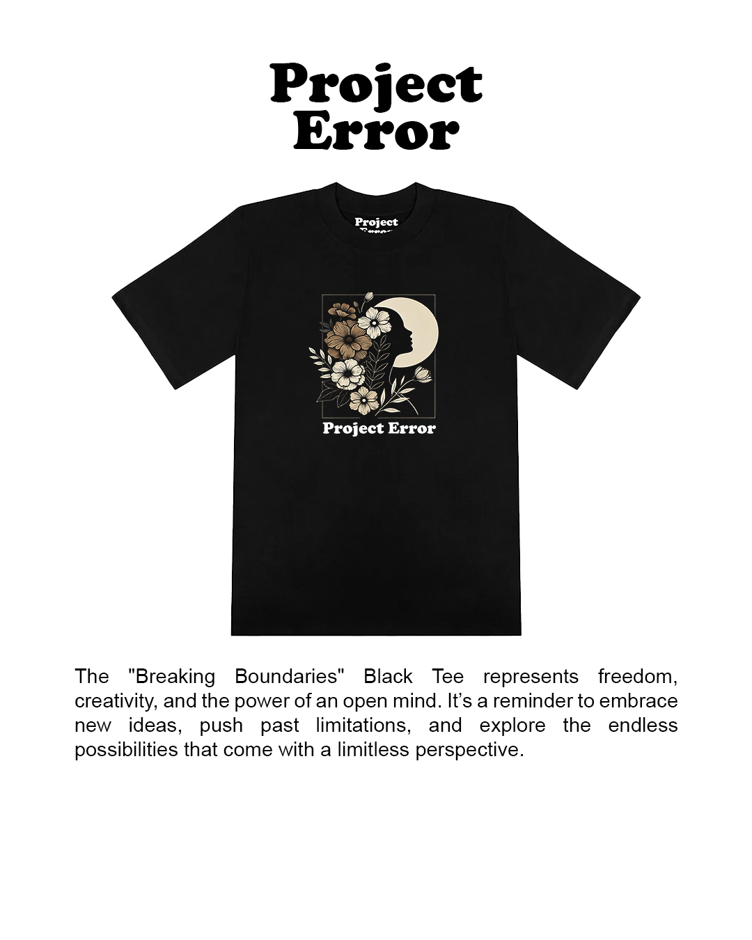 "Breaking Boundaries" Black Tee