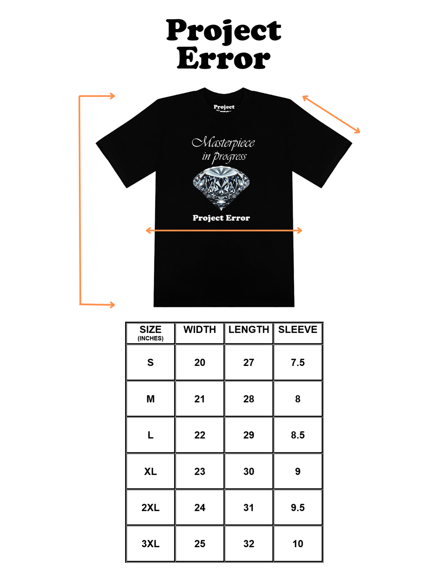"Masterpiece In Progress" Black Tee