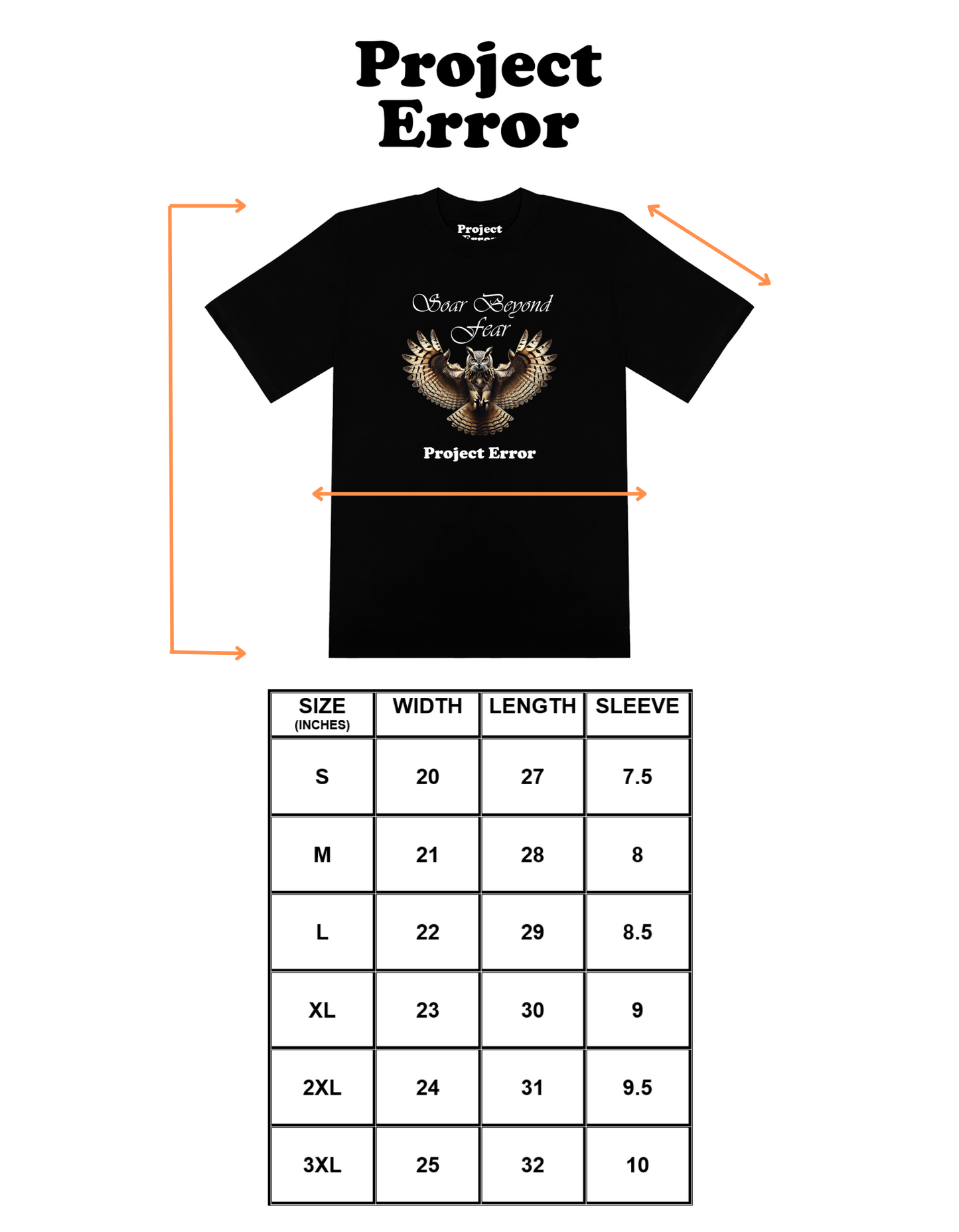 "Soar Beyond" Black Tee