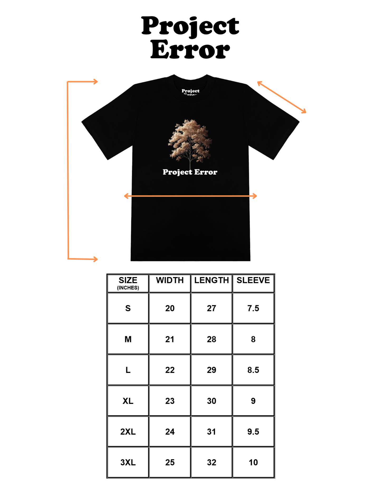 "Stand Tall" Black Tee