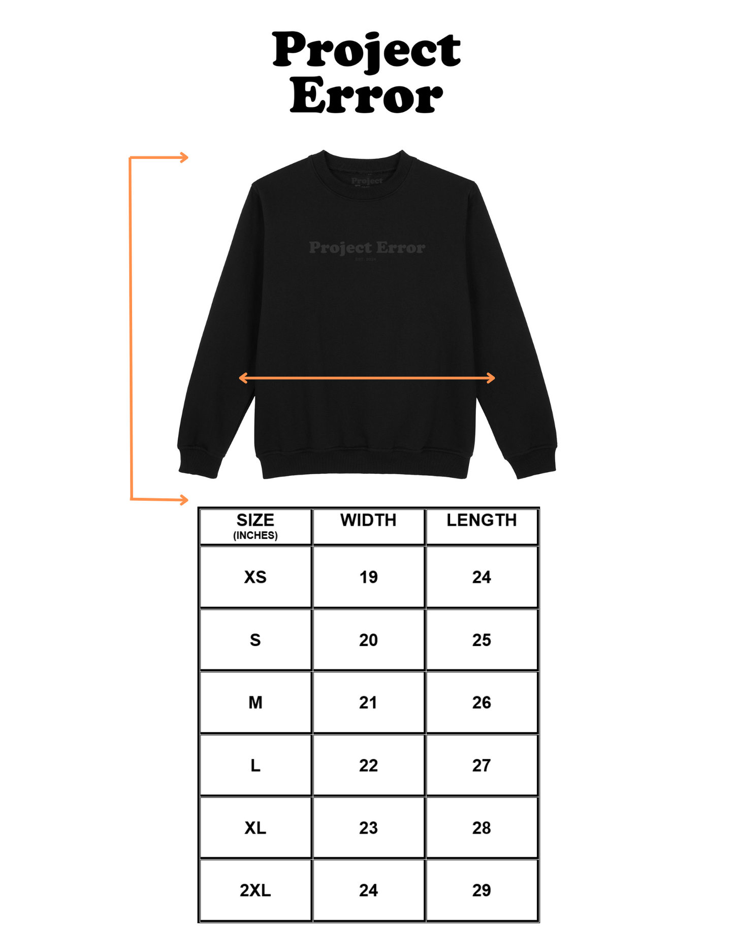Project Error Signature Sweatshirt
