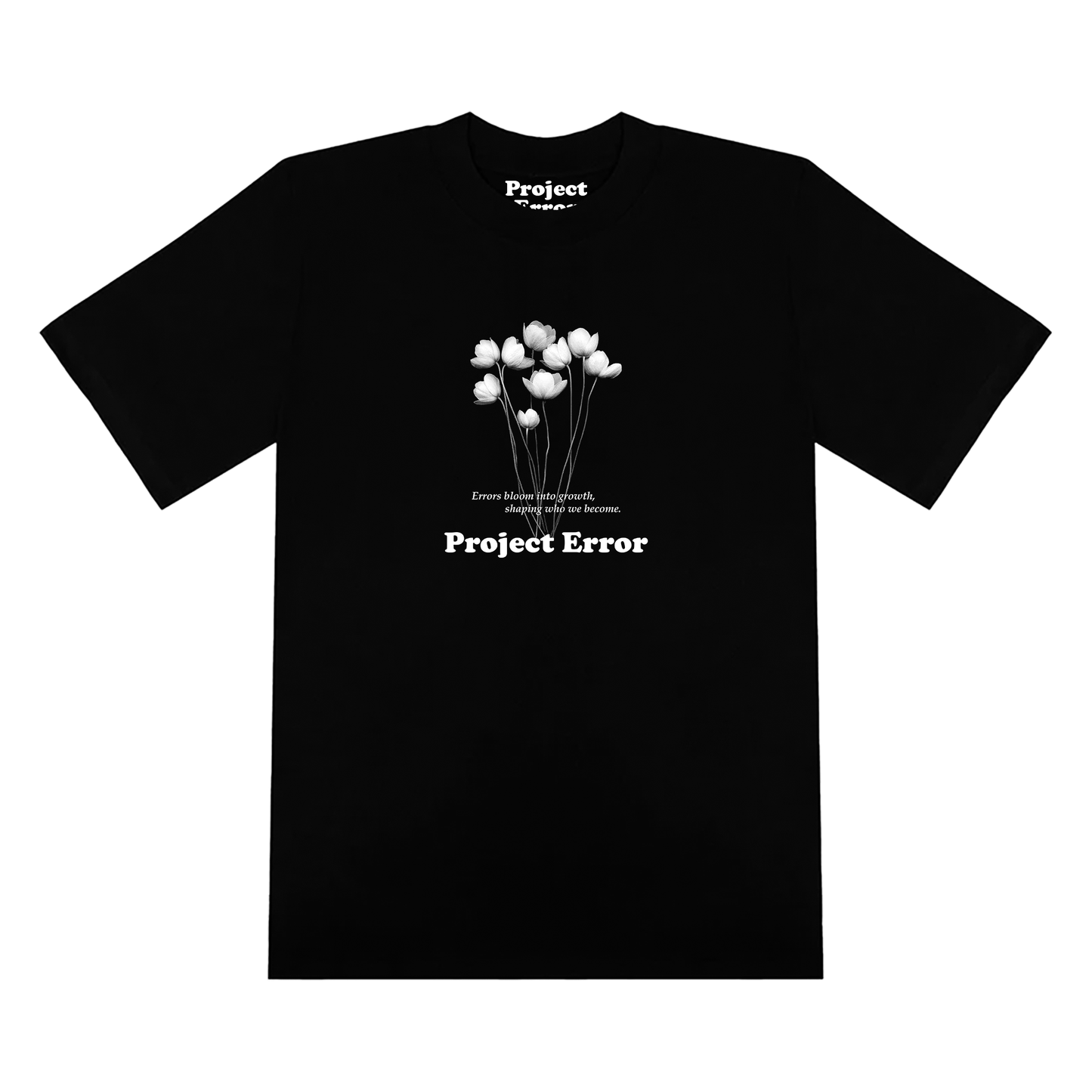 "Bloom" Black Tee