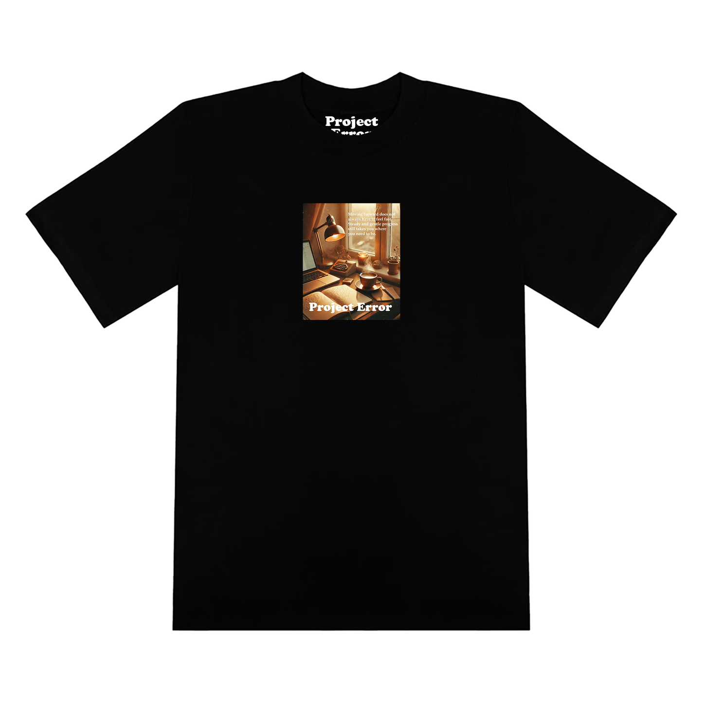 "Gentle Progress" Black Tee