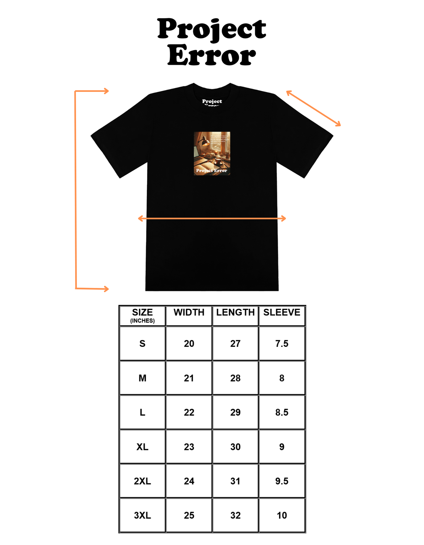 "Gentle Progress" Black Tee